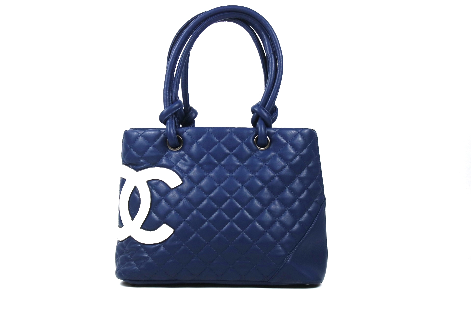 Chanel Paris Dark Blue Ladies Hand Bag ( 2 Pcs )