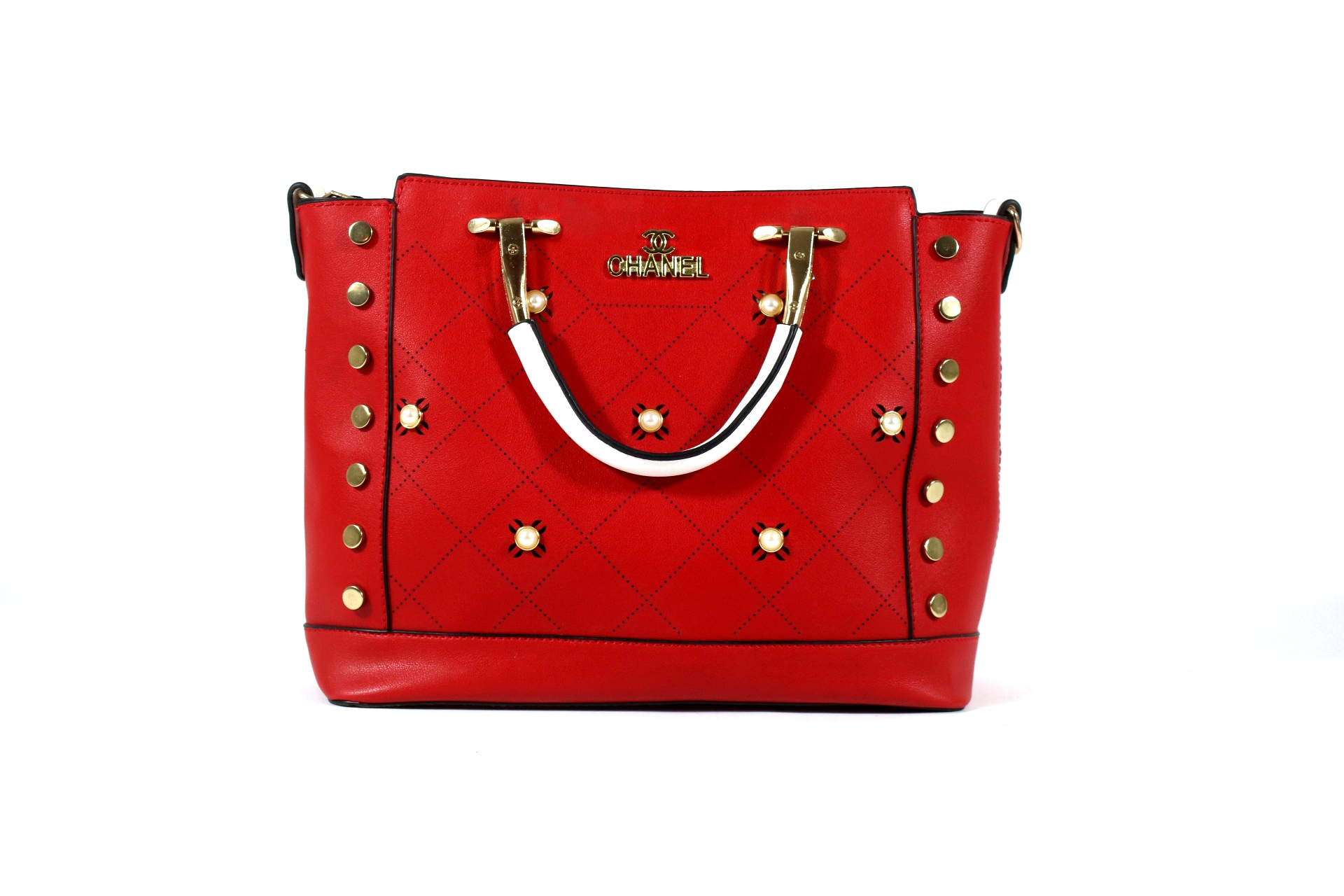 Chanel Red Ladies Hand Bag (4 Pcs )