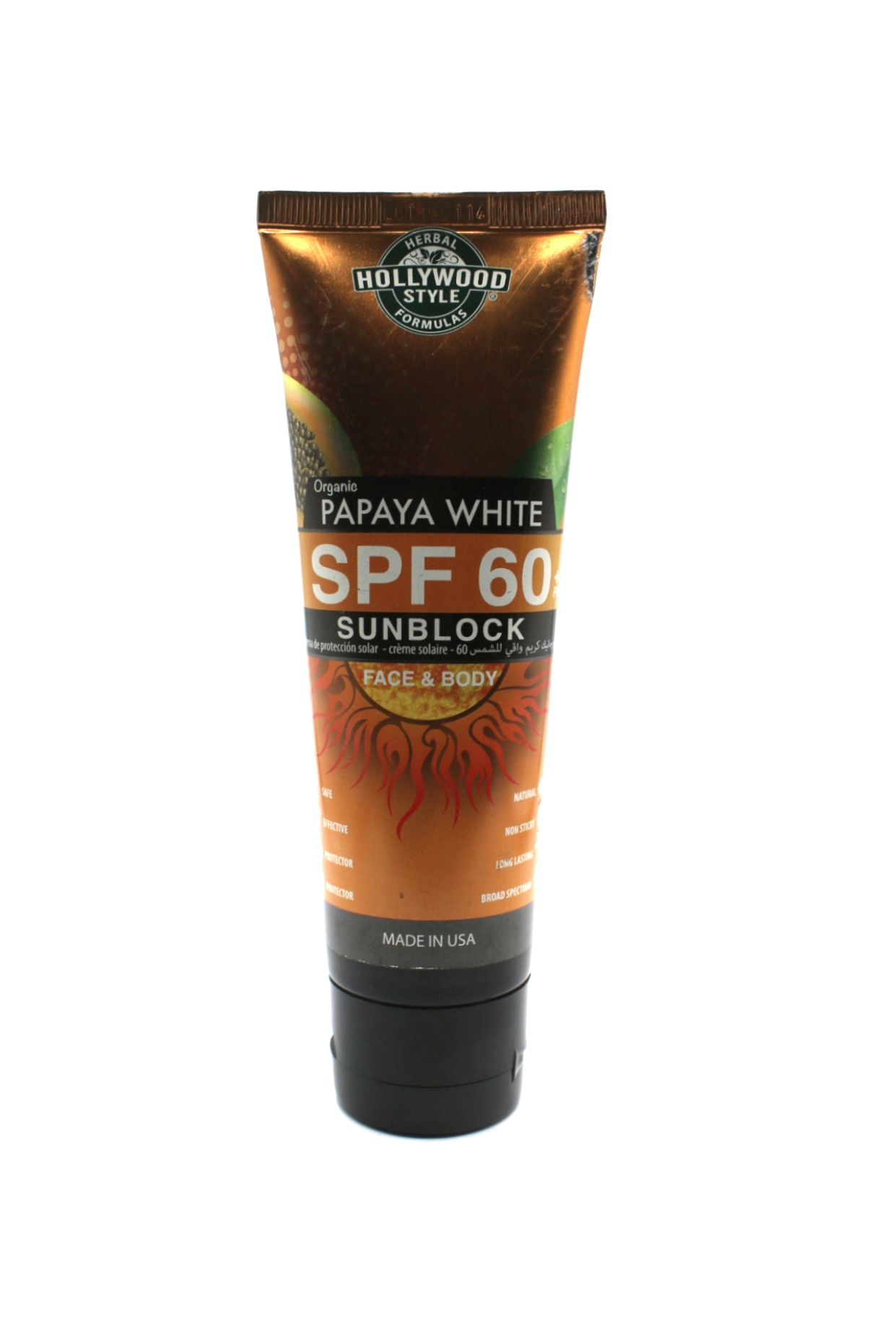 HOLLYWOOD Sun Block SPF 60 Papaya