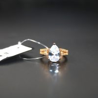 Golden White Puls Ring