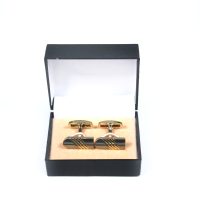 Golden Decent Cufflink Set For Men