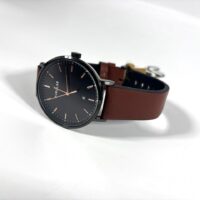 Tublar BrownBlack Gents Wrist Watch.