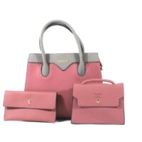 Gucci light Pink Ladies Hand Bag (3pcs)
