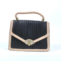 Fashion Black And Cream Ladies Hand Bag